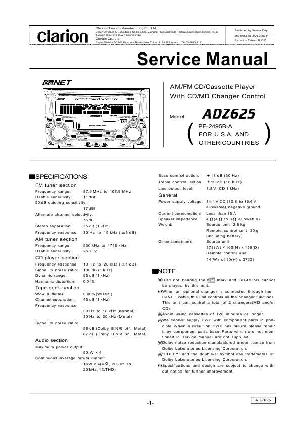 Service manual Clarion ADZ625 ― Manual-Shop.ru