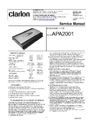 Service manual Clarion APA2001 ― Manual-Shop.ru