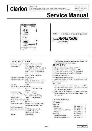 Service manual Clarion APA2105G ― Manual-Shop.ru