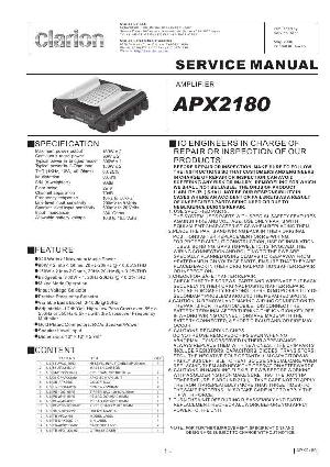 Service manual Clarion APX2180 ― Manual-Shop.ru