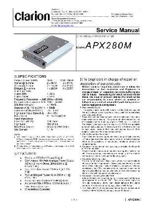 Service manual Clarion APX280M ― Manual-Shop.ru