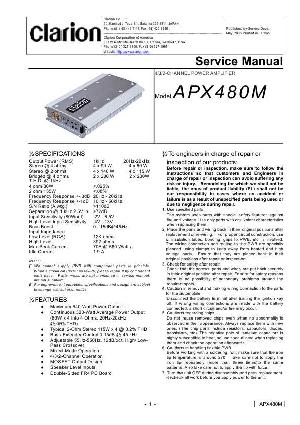 Service manual Clarion APX480M ― Manual-Shop.ru