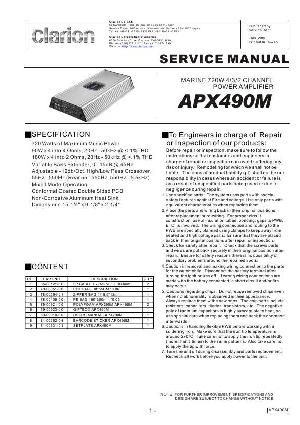 Service manual Clarion APX490M ― Manual-Shop.ru