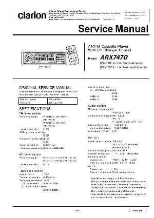 Service manual Clarion ARX7470 ― Manual-Shop.ru