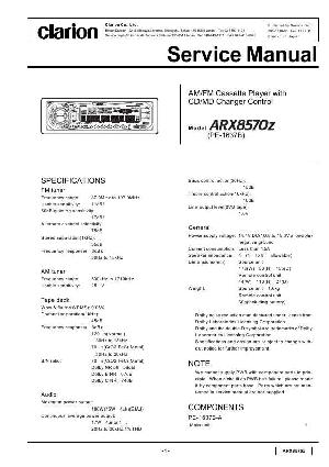 Service manual Clarion ARX8570Z ― Manual-Shop.ru