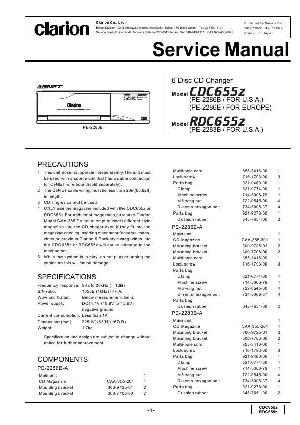 Service manual Clarion CDC655Z, RDC655Z ― Manual-Shop.ru