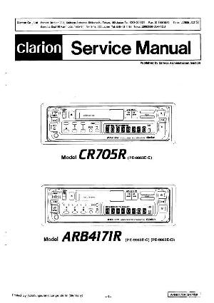Service manual Clarion CR705R, ARB-4171R (PE-9963E) ― Manual-Shop.ru