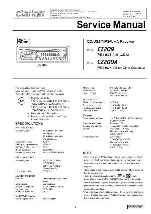 Service manual Clarion CZ209 ― Manual-Shop.ru