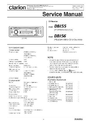 Service manual Clarion DB155, DB156 ― Manual-Shop.ru