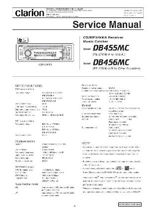 Сервисная инструкция Clarion DB455MC, DB456MC ― Manual-Shop.ru