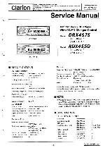 Сервисная инструкция Clarion DRX4575