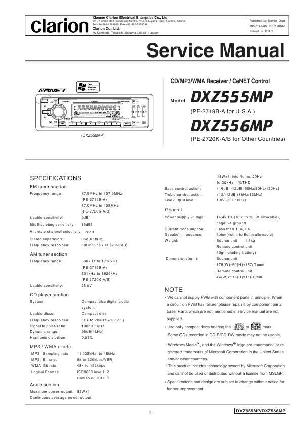 Сервисная инструкция Clarion DXZ555MP, DXZ556MP ― Manual-Shop.ru