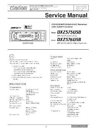 Сервисная инструкция Clarion DXZ575USB, DXZ576USB ― Manual-Shop.ru