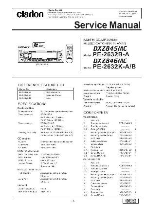Сервисная инструкция Clarion DXZ845MC, DXZ846MC ― Manual-Shop.ru