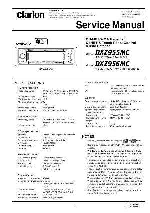Service manual Clarion DXZ955MC, DX956MC ― Manual-Shop.ru