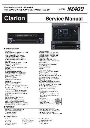 Сервисная инструкция Clarion NZ409 ― Manual-Shop.ru