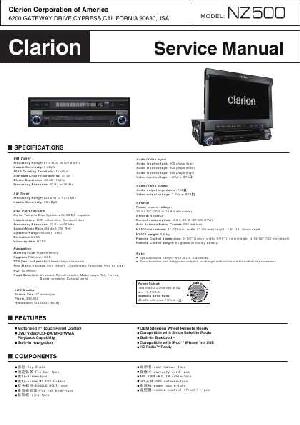 Сервисная инструкция CLARION NZ500 ― Manual-Shop.ru