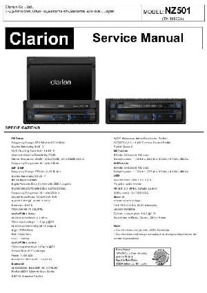 Сервисная инструкция Clarion NZ501 ― Manual-Shop.ru