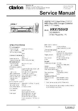 Сервисная инструкция Clarion VRX755VD ― Manual-Shop.ru