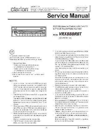 Service manual Clarion VRX888RBT ― Manual-Shop.ru