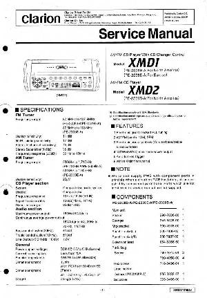 Сервисная инструкция Clarion XMD1, XMD2 ― Manual-Shop.ru