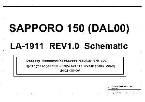 Схема Compal LA-1911R1.0 ― Manual-Shop.ru