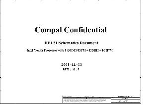 Схема Compal LA-3081P HBL51 ― Manual-Shop.ru
