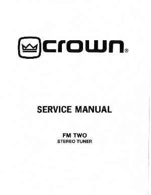 Сервисная инструкция Crown FM-TWO ― Manual-Shop.ru