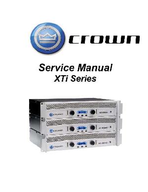 Service manual Crown XTI-SERIES ― Manual-Shop.ru