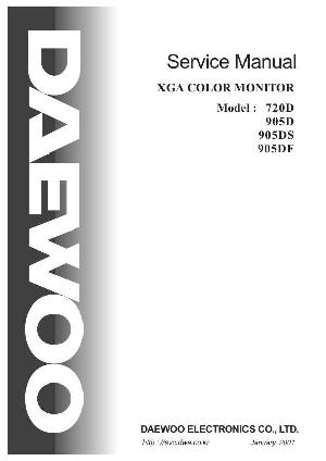 Service manual Daewoo 720D, 905D ― Manual-Shop.ru