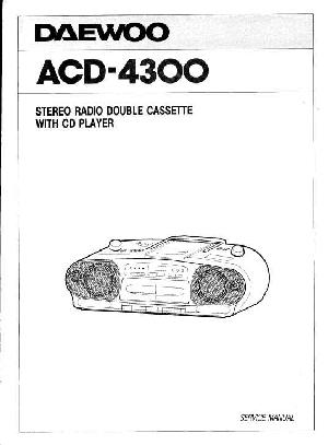 Сервисная инструкция Daewoo ACD-4300 ― Manual-Shop.ru