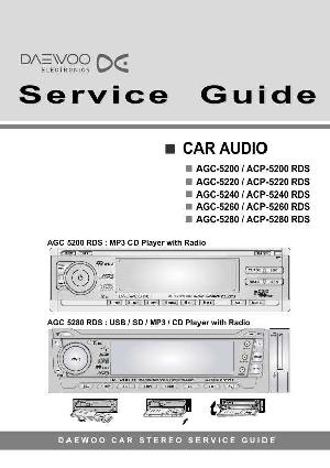 Сервисная инструкция Daewoo AGC-5200, 5280 ― Manual-Shop.ru