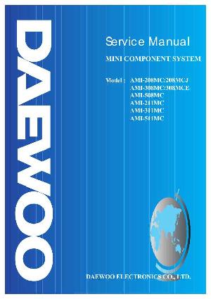 Service manual Daewoo AMI-208MC, AMI-208MCJ, AMI-308MC, AMI-508MC, AMI-211MC, AMI-311MC, AMI-511MC ― Manual-Shop.ru
