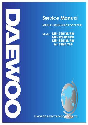 Сервисная инструкция Daewoo AMI-326LW, AMI-726LW/RW, AMI-826LW ― Manual-Shop.ru