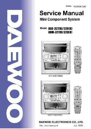 Service manual Daewoo AXG-327, AXG-328, AXW-327, AXW-328 ― Manual-Shop.ru