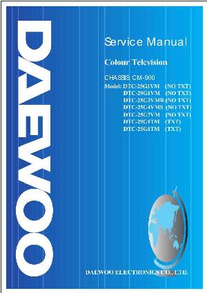 Сервисная инструкция Daewoo CM-900 ― Manual-Shop.ru