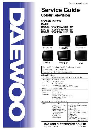 Сервисная инструкция Daewoo CP-002 ― Manual-Shop.ru