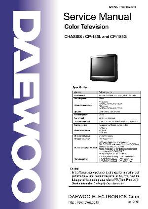 Service manual Daewoo CP-185L, CP-185G chassis ― Manual-Shop.ru
