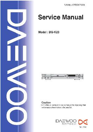 Service manual Daewoo DG-K23 ― Manual-Shop.ru