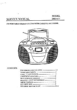 Сервисная инструкция Daewoo DRD-S11 ― Manual-Shop.ru