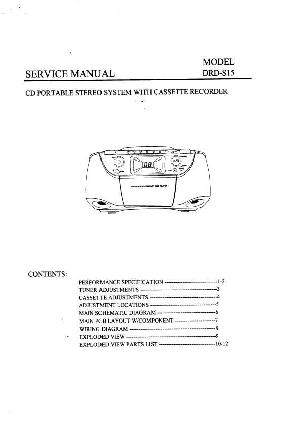 Сервисная инструкция Daewoo DRD-S15 ― Manual-Shop.ru