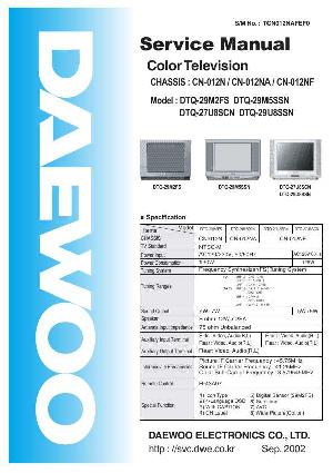 Service manual Daewoo DTQ-29M2FS ― Manual-Shop.ru