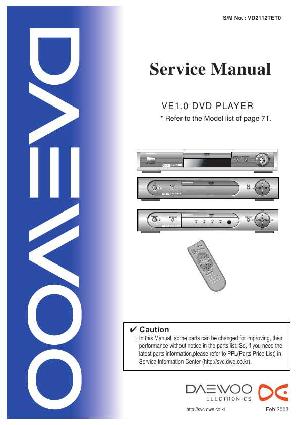 Сервисная инструкция Daewoo DVD-220K, DVD-260, DVD-360, DVD-320, DQD-2112D, DQD-6112D, DQD-2100K, DQD-2200D ― Manual-Shop.ru