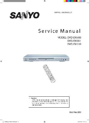 Сервисная инструкция Daewoo DVD-DX500, DVD-DX501, DVD-DX510 ― Manual-Shop.ru