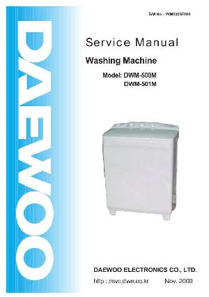 Service manual Daewoo DW-500M, DW-501M ― Manual-Shop.ru