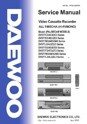 Сервисная инструкция Daewoo EST-110,EST-440K, EST-660K (T-MECHA) ― Manual-Shop.ru