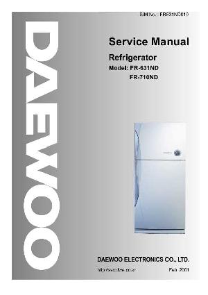 Сервисная инструкция Daewoo FR-631ND, FR-710ND ― Manual-Shop.ru