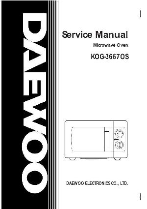 Service manual Daewoo KOG-36670S ― Manual-Shop.ru