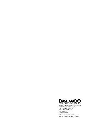 Service manual Daewoo KOG-36A52S, KOG-38A52S ― Manual-Shop.ru