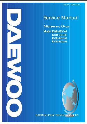 Сервисная инструкция Daewoo KOR-632G, KOR-632H, KOR-862H (0S) ― Manual-Shop.ru